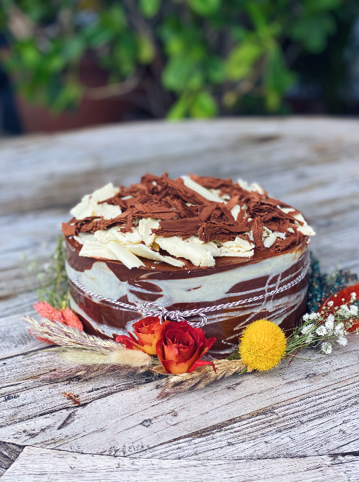 BLACK & WHITE BRIGADEIRO CAKE